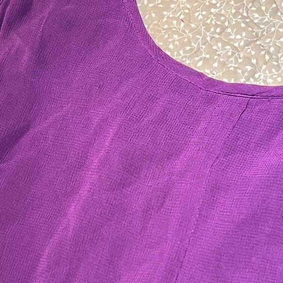 Vintage 90s Phool Draped Sleeveless Bias Cut Midi Dress size large FairyCore - Picture 4 of 7